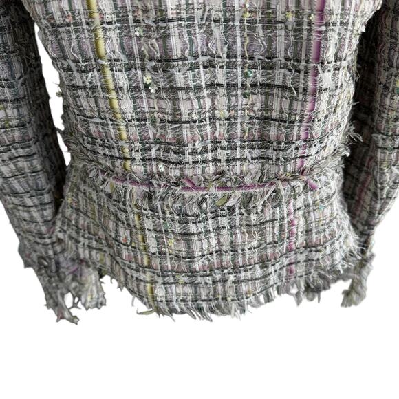 Chanel 2005 Spring Collection Lesage Tweed Fringed Jacket Multicolor 42 FR - Picture 10 of 16